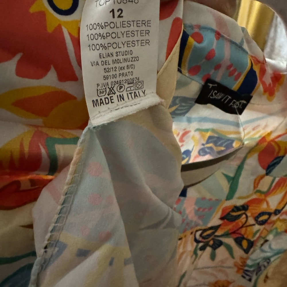 Colorful Floral Women's Blouse - Picture 2 of 4